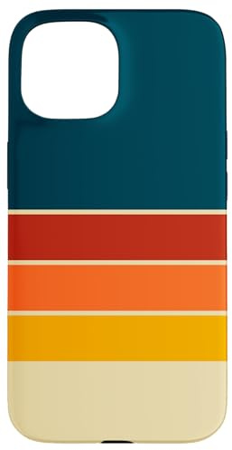 Retro Stripes 70s Vintage Case for iPhone 15