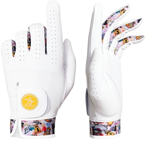 Skins Golf Handschuhe – absolut einzigartige Designs | AAA Cabretta-Leder | Herren-Golfhandschuh | Größen S-XL | kann auf der linken Hand getragen werden (Geldbeutel, M/L)