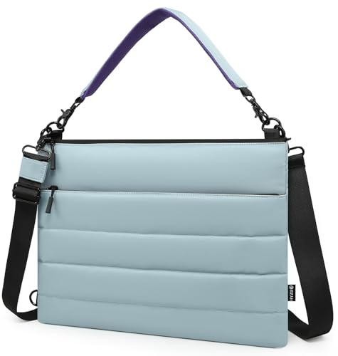 HYZUO 13,3-14 Pollici Borsa Morbida per Laptop per MacBook Air, Blu Cenere