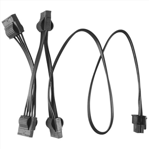 Lafeier Modulares Netzteilkabel IDE 6Pin auf 4 Molex für RM1000X RM850X RM750X RM650X RM550X