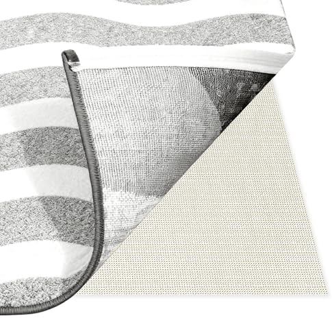 Teppich Unterlage rutschfest 160 x 230 cm Ohne Weichmacher Zuschneidbare Teppichstopper Abwaschbar für Schränke, Küche, Auto, cremefarben