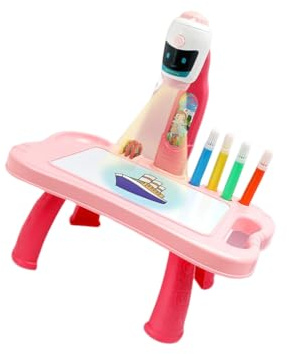 mophrati ABS Bambini Proiettore Tavolo da Disegno Artistico Sostituzione Educativo Zoomabile Tavolo da Pittura Regolabile Giocattolo Giocattolo