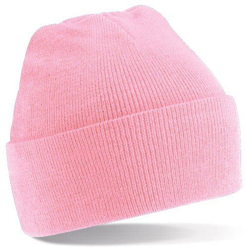 Beechfield Unisex Turn-up Beanie Baseball Cap, Pink (Classic Pink 000), One Size (Manufacturer Size:One Size)
