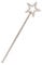 WAND STAR SILVER 35CM