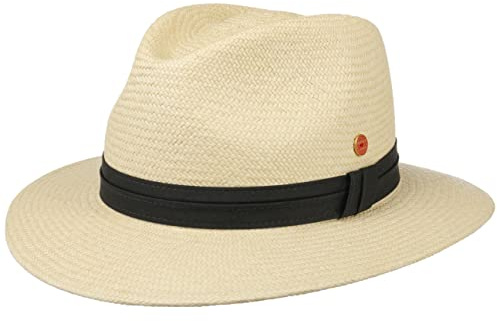 Mayser Gero Panamahut Panamastrohhut Sommerhut Sonnenhut Strohhut Damen/Herren - Made in the EU Frühling-Sommer Sommer - 61 cm Natur