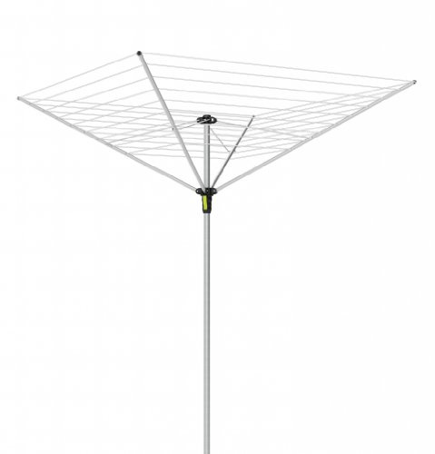 Minky Easy Breeze Rotary Airer | Easy Open Washing Line | 45 Meter 4 Arm Rotary Washing Line | Rotary Washing Lines Outdoor | Family Clothes Line | Fresh Air Dryer | Colour - Silver…