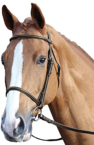 Shires Aviemore Raised Cavesson Bridle-Havana Cob