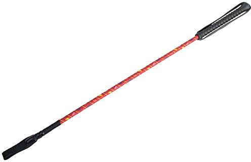 TdeT Reitgerte mit Band und Schlag, rot