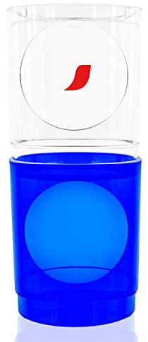 Nescafé Dolce Gusto Cuba, Capsule Holder, for 36 Capsules, Acryl Glass, Blue, Ø 15 cm