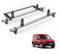 Van Guard Roof Rack for Ford Transit Connect 2013-2023 2 Aluminium Roof Bars, Rear Ladder Roller with Loadstops [Note: Only Suitable for Models with Twin Rear Doors.] - UltiBar Plus - VG309-2/VGR-07