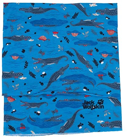 Jack Wolfskin Print Headgear Kids Schlauchschal Neck Warmer Kinder Blau 1907773-7540