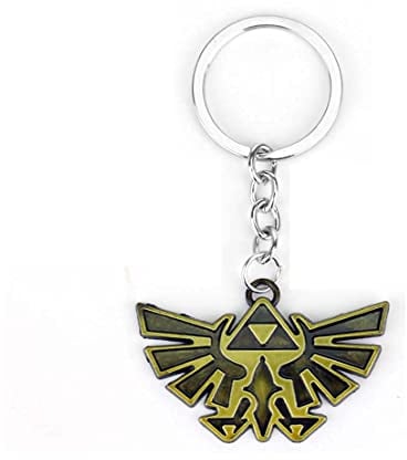 FEIDIAO Mode Zlda Link Schlüsselbund Metallschild Emaille Zlda Schlüsselbund Schlüsselanhänger Zlda Zeichen Schild Schlüsselbund