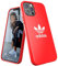 adidas EX7960 Hülle Entwickelt für iPhone 12 / iPhone 12 Pro 6.1, Fallgeprüfte Hüllen, stoßfeste erhöhte Kanten, Original Snap Case Schutzhülle, Scharlachrot