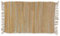 Casatessile Stuoia Tappeto Multiuso con Frange PEZZOTTO Tappeto Bagno, Cucina,scendiletto Camera duoble Face - Beige, 230 cm.