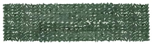 vidaXL Balkon Sichtschutz mit Dunkelgrünen Blättern Windschutz Balkonverkleidung Balkonbespannung Sichtschutzhecke Terrasse Zaun 400x100cm