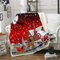 WONGS BEDDING Weihnachts Kuscheldecke 150x200 Weihnachten Sherpa Fleece Decke zweiseitige Weihnachtsmann Wohndecke Weiche Dicke Decke als Sofadecke Couchdecke Überwürfe