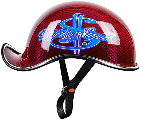 SDFGDFD Motorcycle Helmet Aperto Caschi da Moto Portatile,Adulto Uomo Donna Jet Casco Scodella ECE/DOT Omologato,Casco a Faccia Aperta Casco Mezzo Moto retrò