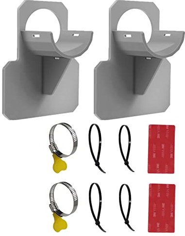 FUFRE Support De Tuyau De Piscine, 2PCS Utilisé pour Tuyau Piscine 38mm Accessoires Piscine, Empêche Le Tuyau De Tomber, Support De Tuyau De Piscine pour Piscine Hors Sol (Gris)