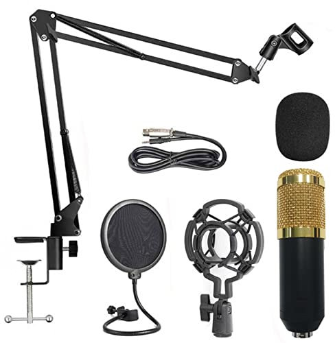 Aibyks Kit Microfono a condensatore Podcast - Kit Microfono cardioide Professionale da Studio con Braccio a Braccio | Kit Microfono USB, Set di microfoni per Computer a condensatore da Gioco