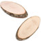 2er Set naturbelassene Holz Schneidebretter Brotzeitbrett Jausenbrett Jause mit Rinde Oval Erlenholz Made in Europe 27 cm x 13 cm