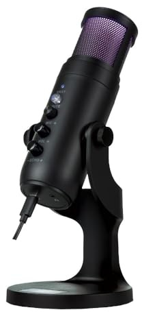 Onlan - MC-100 Microphone de Streaming - USB – Réduction de Bruit – Support Antichoc – Filtre Anti-Pop – Trépied Réglable - Streaming, Enregistrement, Communication en Ligne, Gaming
