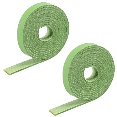 PATIKIL Faux Leather Cord 0.8cm/0.3 Width Leather Thread Velvet Cord 100cm/3.28ft for Bracelet, Necklace, Beading, DIY Craft, Green, Pack of 2