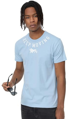 Lonsdale Herren T-Shirt Normale Passform ARDULLIE L, Blue/Beige