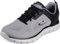 Skechers Track Broader, Zapatillas de Deporte Hombre, Gray Mesh Pu Black Trim, 41 EU