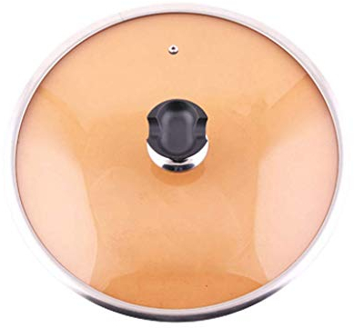 Sostituzione del Coperchio Universale del Coperchio, Coperchio della Cucina di Ricambio per Padella in Ferro Trasparente in Vetro, Multiplo (36 cm)