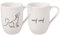 Villeroy & Boch – Statement Tassen Set Hund 2 teilig Weiß, Schwarz, Spülmaschinenfest, Mikrowellensicher, Hundetassen, Dog Mug Tassen, Tasse, Kaffeetasse, Trinkgeschirr, Becher, Premium Porcelain