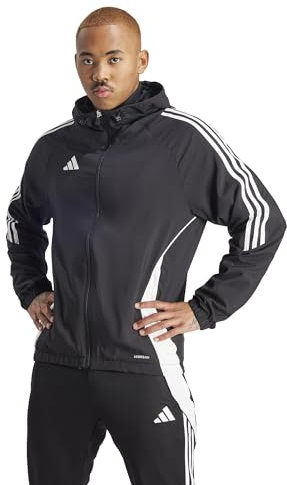 adidas Coupe-vent Tiro 24 pour homme, noir/blanc, XL, Noir/blanc, XL