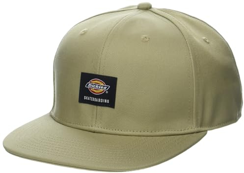 Dickies Herren Skateboarding Flat Bill Cap Verschluss, Beige, Einheitsgröße