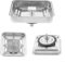 2 coladores cuadrados de acero inoxidable para fregadero de cocina, baño, tapón de residuos para el hogar y la oficina