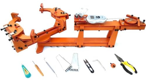 DPDZSW Komfortable elektronische Besaitungsmaschine mit rundem Spannsystem für Tennis-