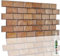 NOVECRAFTO Rustic Brick Effect 3D Wall Panels - 10 Sheets 4.61 sqm | 49.6 sqft - Decorative PVC Plastic Cladding Panels - 96 cm x 48 cm | 37.80 x 18.90 in - Header Bond Light Brown Rustic Brick