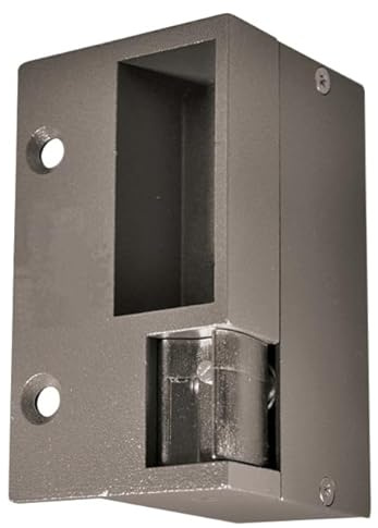 Gâche à émission en applique droite 90mm 12/24V -AC/DC + varistance - HERACLES - 1015D