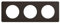 LEGRAND | Plaque 3 Postes Noir Mat, Céliane, Finition Déco Moderne, Compatible Avec Mécanismes Céliane, 90% Matière Recyclée