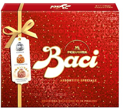 BACI PERUGINA Cioccolatini Assortiti ripieni al Gianduia, Scatola Regalo Speciale 250g
