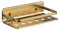 Tatay Cestillo Rectangular de la Colección Serenity, De Aluminio, Color Dorado, Medidas 10x5,5x20 cm