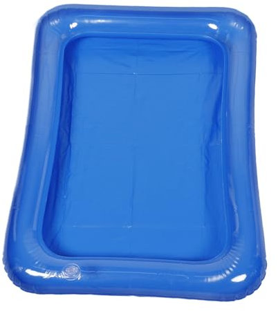 BESTonZON Piscine Gonflable Piscine De Poupée Bac à Sable De Maison De Poupée Maison De ée Bacs à Eau s à Sable Et à Eau Jouets De pour ées PVC Blue