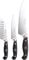 Robert Welch Professional Home Chef Knife Set, 3 Piece. Crafted from German 1.4116 Stainless Steel. Santoku Knife 12cm/4.5, Kitchen Knife 14cm/5.5, Chef's Knife 18cm/7.5.