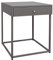 osoltus Nachttisch grau Metall | Beistelltisch Soft-Close Schublade Industriedesign | Cube Grey Series