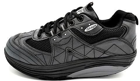 Zapatillas Deportivas con Suela Balancín para Hombre y Mujer - IShape Fitness - Mejora la Postura y Reduce el Dolor Articular