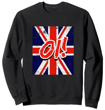 Oi! Punk Rock Musik Flagge Vereinigtes Königreich Sweatshirt