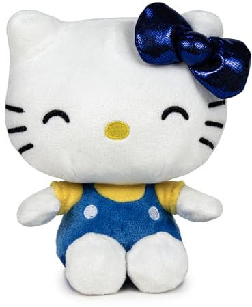 Hello Kitty My Bestie Forever Plush, 16cm Blue Soft Toy, Cute Mini Hello Kitty Character in Blue Outfit, Official Licensed Merchandise, for Fans and Collectors, Suitable for Ages 4+
