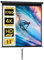 HOMCOM Écran de Projection de 85 Pouces, écran vidéoprojecteur, pour Home cinéma, 1:1 4K HD, Fixation Mur ou Plafond, 162,5 x 8 x 162 cm, Noir