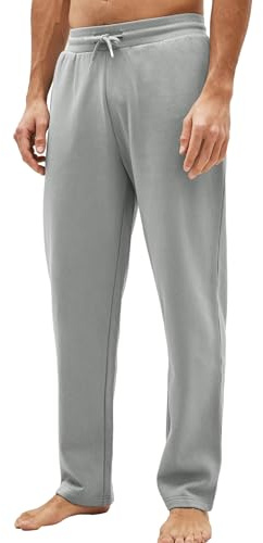 NEXT Herren Standard Jogginghose mit offenem Saum Helles Grau 3XL