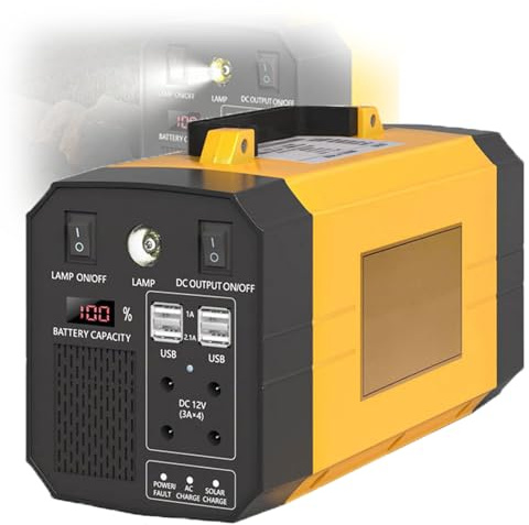 星姿 Portable Power Station,300W Portable Outdoor Power Supply Solar,lithium battery,AC 110V/60HZ or 220V/50HZ,DC 12V for Camping & RVs