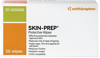Smith & Nephew Skin-Prep Protection Dressing Wipes - 50 Count Box