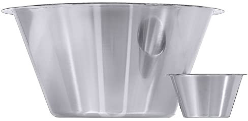 Contacto Edelstahl Schüssel 14 l tief konisch 37 cm